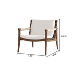 Acqua Chair Teak | Off-White 11736 Cyan Design