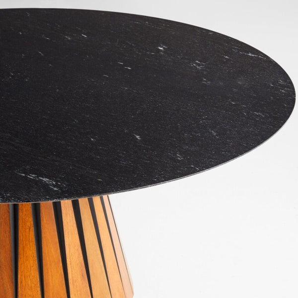 Bourbon Dining Table Medium Brown and Black 11743 Cyan Design