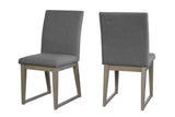 IDEAZ Minimalistic Dining Chairs (Set of 2) Grey 1174UFA