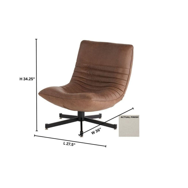 Eduarda Arm Chair and/or Ottoman Black | Taupe 11750 Cyan Design