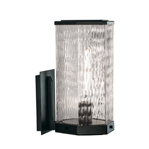 Polygon 12.75'' High 1-Light Outdoor Sconce - Matte Black 1176-MB-WAV Norwell