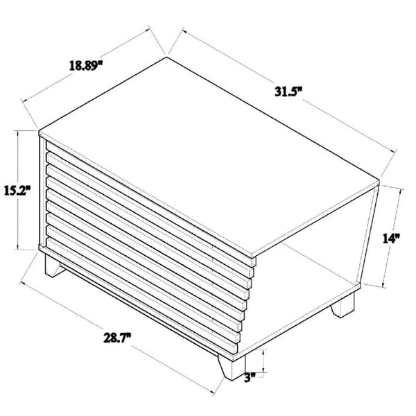 Baxton Studio Baxton Studio Eckhart Modern Cat Litter Box Cover - Stylish Two-Tone Wood Design for Home Décor Grey SECHC150130WI-Dark Grey/Hana Oak-Cat House