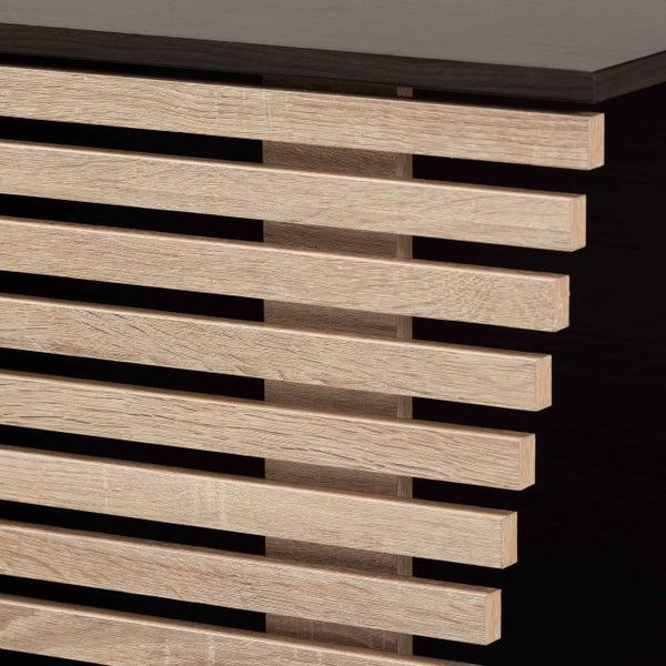 Baxton Studio Baxton Studio Eckhart Modern Cat Litter Box Cover - Stylish Two-Tone Wood Design for Home Décor Brown SECHC150130WI-Modi Wenge/Hana Oak-Cat House