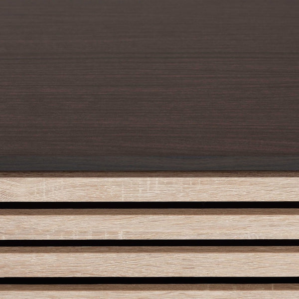 Baxton Studio Baxton Studio Eckhart Modern Cat Litter Box Cover - Stylish Two-Tone Wood Design for Home Décor Brown SECHC150130WI-Modi Wenge/Hana Oak-Cat House