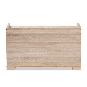 Baxton Studio Baxton Studio Mariam Stylish Oak Cat Litter Box Cover with Storage for Modern Home Décor Solutions SECHC150140WI-Hana Oak-Cat House