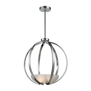 Sculptive 20'' Wide 3-Light Pendant - Polished Chrome 11763/3 Elk Lighting