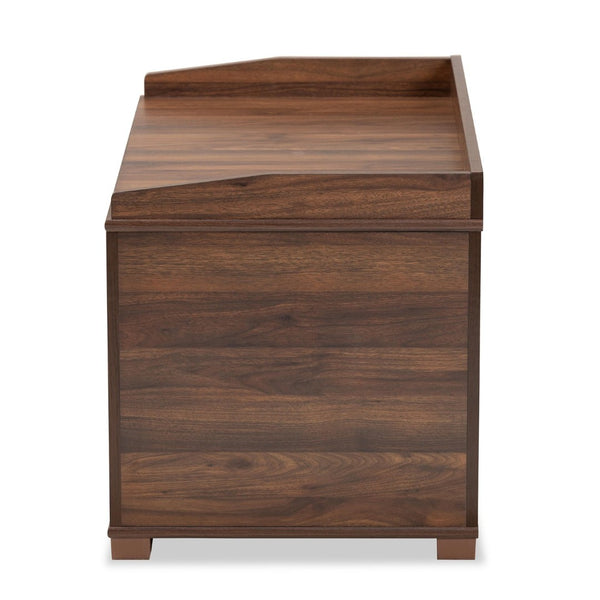 Baxton Studio Baxton Studio Mariam Modern Walnut Cat Litter Box Cover with Stylish Design and Easy Access SECHC150140WI-Walnut-Cat House