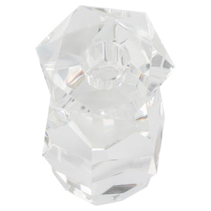 Faceted Candleholder Clear 11765 Cyan Design