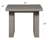 IDEAZ Minimalistic End Table Grey 1176UFA
