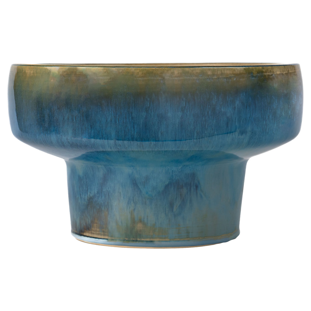 Elevated Bowl Shellish Blue 11771 Cyan Design