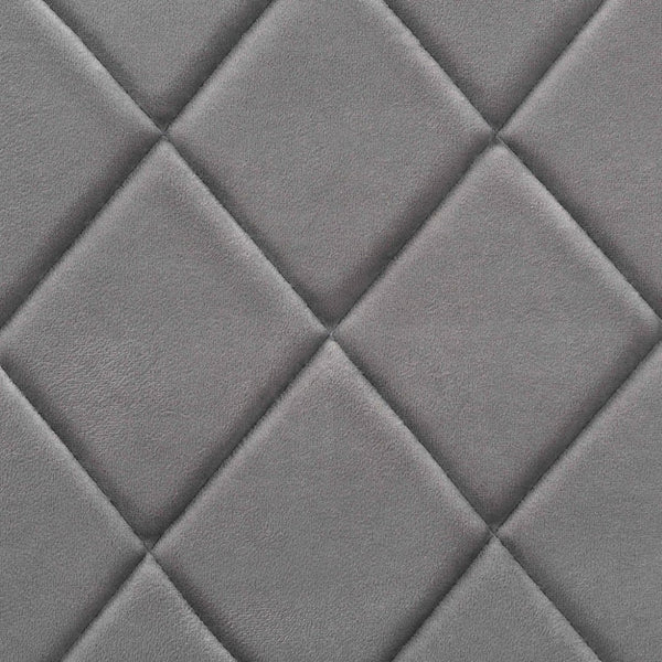 Baxton Studio Baxton Studio Blaise Luxe Velvet Dining Chair Set - 4 Glamorous Chairs with Gold Metal Legs 112157-4-Grey Velvet/Gold-DC