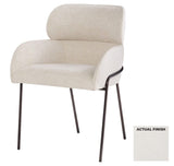 Julian Dining Chair Off-White Geometric Weave 11793 Cyan Design