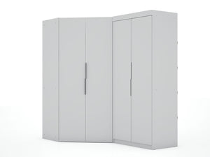 Manhattan Comfort Mulberry Contemporary - Modern Wardrobe/ Armoire/ Closet White 117GMC1