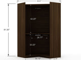 Manhattan Comfort Mulberry Contemporary - Modern Wardrobe/ Armoire/ Closet Brown 117GMC5