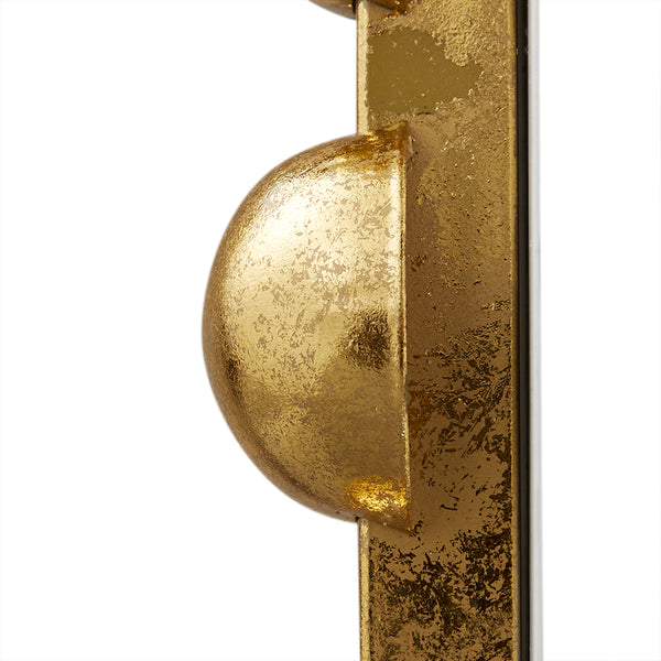 JLA Home Madison Park Signature - 36" Large Decorative Round Mirror with Beaded Metal Frame, Matte Finish, HD Glass, Statement Piece Gold MPS160-279