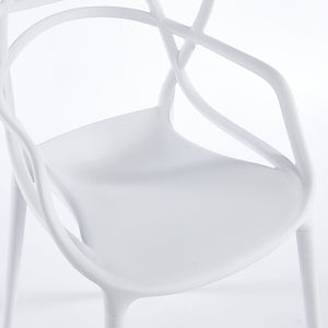 English Elm 1+4,5pieces Mid-century Dining Set White Mdf Top Tapered Metal Legs Seats Six W3766S00009