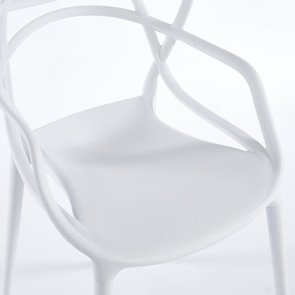 English Elm 1+4,5pieces Mid-century Dining Set White Mdf Top Tapered Metal Legs Seats Six W3766S00009