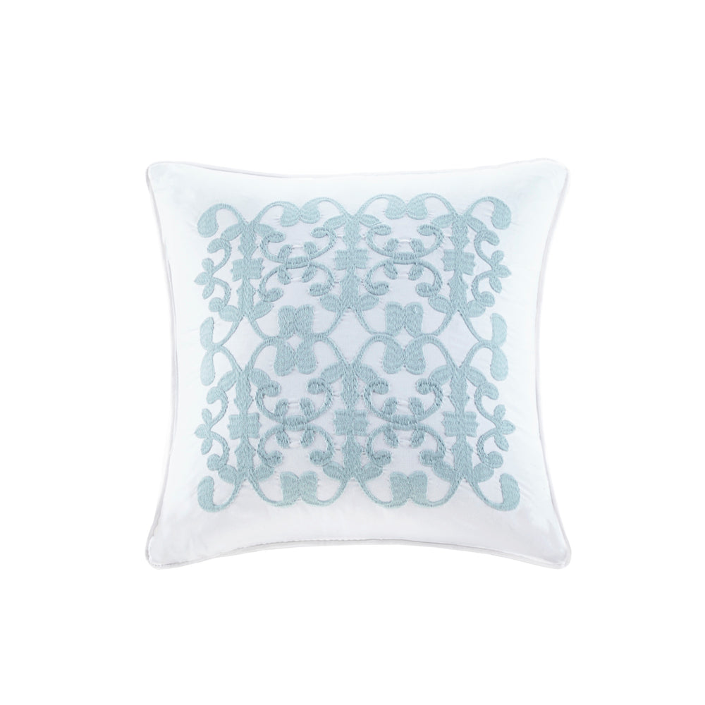 English Elm Full/Queen Celeste 4-Piece Microfiber 2-in-1 Quilted Duvet Set with Ruffle, Button Closure, Shams B035129151