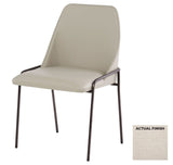 Suez Dining Chair Wheat Linen Weave 11801 Cyan Design