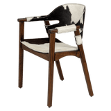 Boss Chair Black Hair-On-Hide 11811 Cyan Design