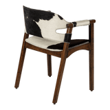 Boss Chair Black Hair-On-Hide 11811 Cyan Design