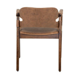 Boss Chair Medium Brown Distressed Leather 11813 Cyan Design