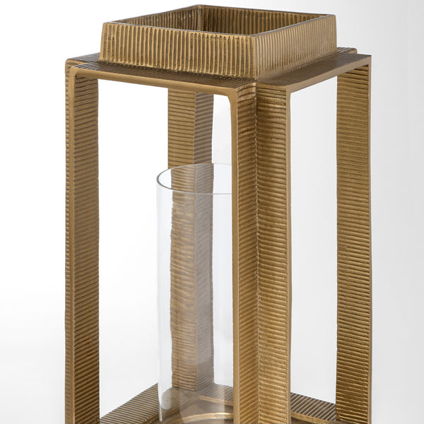 Graycliff Lantern Candleholder Aged Brass 11828 Cyan Design