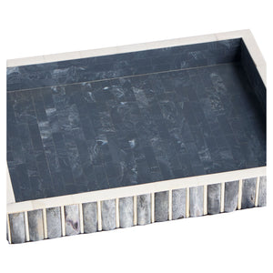 Lapis Tray Blue and White 11837 Cyan Design