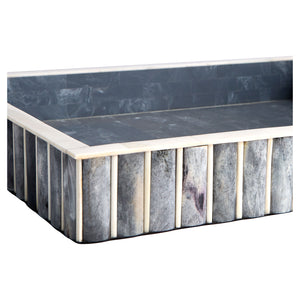 Lapis Tray Blue and White 11837 Cyan Design