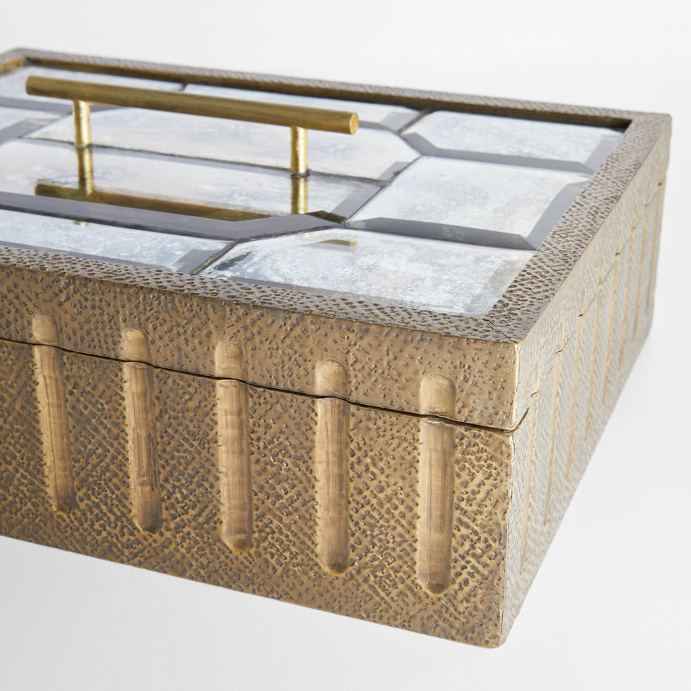 Luxor Box Antique Brass 11838 Cyan Design