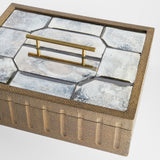 Luxor Box Antique Brass 11838 Cyan Design