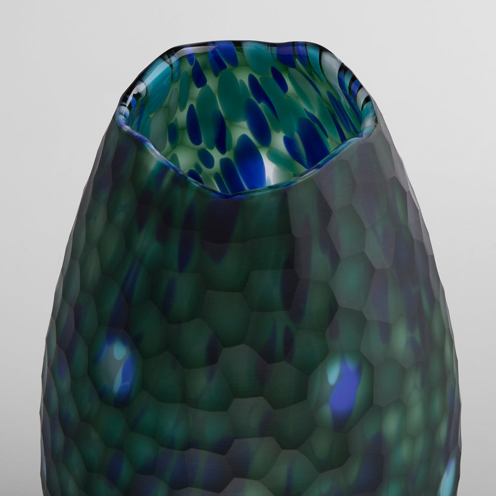 Mykonos Vase Blue | Green 11843 Cyan Design