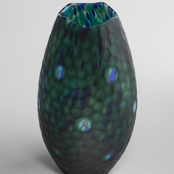 Mykonos Vase Blue | Green 11843 Cyan Design