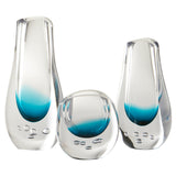 Tidepool Vase Clear | Blue 11847 Cyan Design