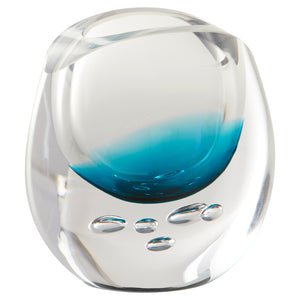 Tidepool Vase Clear | Blue 11845 Cyan Design