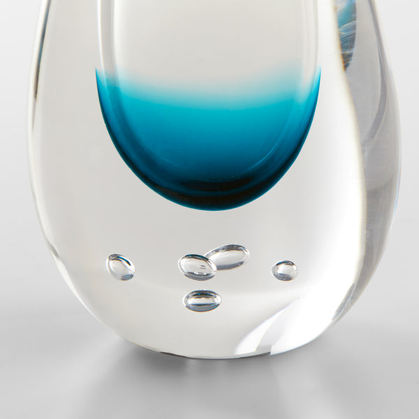 Tidepool Vase Clear | Blue 11846 Cyan Design