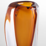 Rovno Vase Amber and Clear 11848 Cyan Design