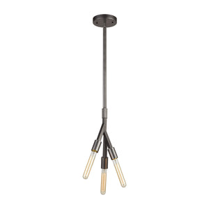 Freeform 6'' Wide 3-Light Mini Pendant - Dark Graphite 11848/3 Elk Lighting