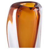 Rovno Vase Amber and Clear 11848 Cyan Design