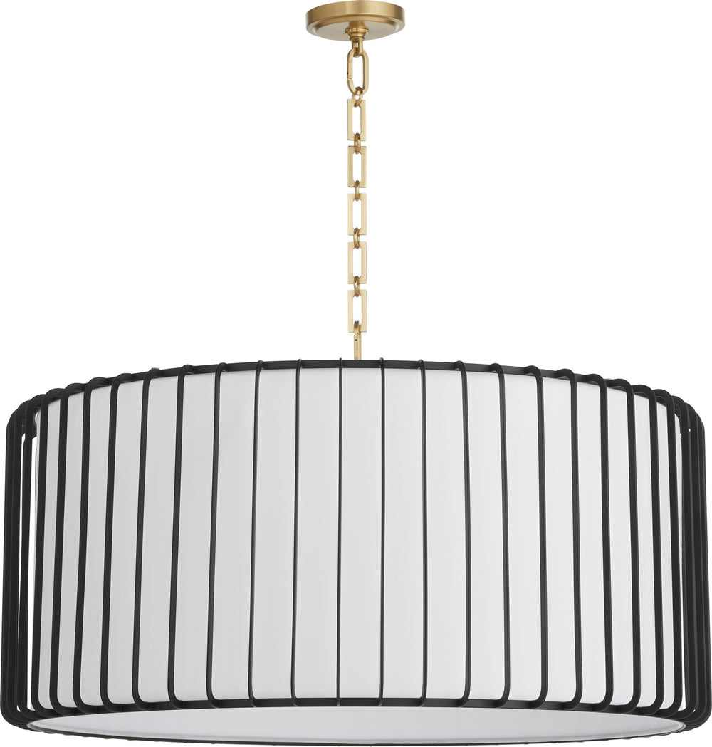 Tuxedo Pendant Black 11862 Cyan Design