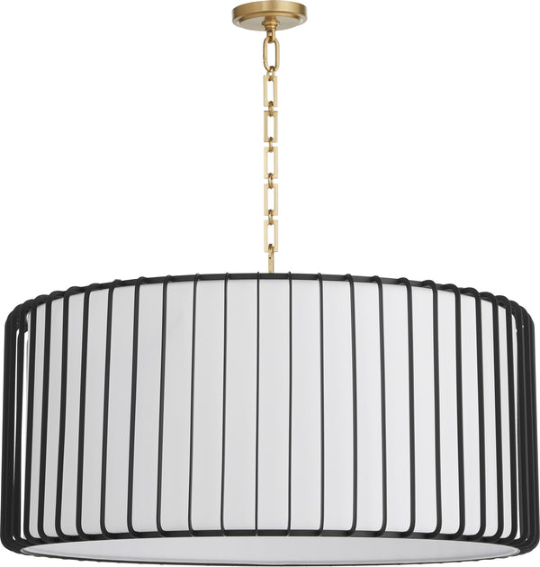 Tuxedo Pendant Black 11862 Cyan Design