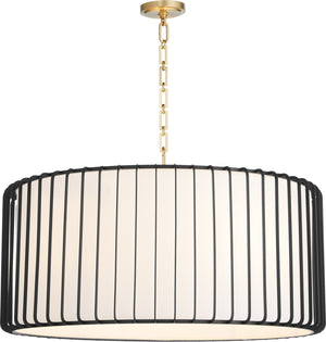 Tuxedo Pendant Black 11862 Cyan Design