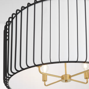 Tuxedo Pendant Black 11862 Cyan Design