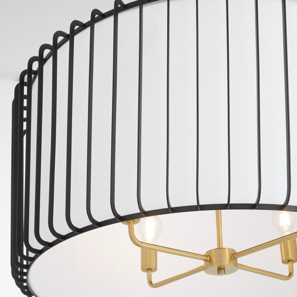 Tuxedo Pendant Black 11862 Cyan Design