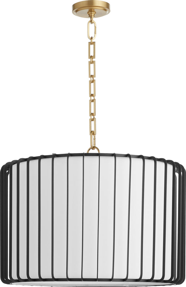 Tuxedo Pendant Black 11863 Cyan Design