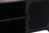 IDEAZ 1187UFARustic/ Black Steel TV Cabinet Black/Rustic 1187UFA