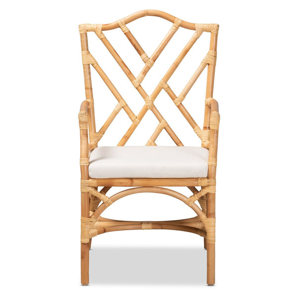 Baxton Studio bali Delta Rattan Dining Chair – Handcrafted Modern Comfort with Sleek Design for Coastal Interiors Delta-Natural-DC