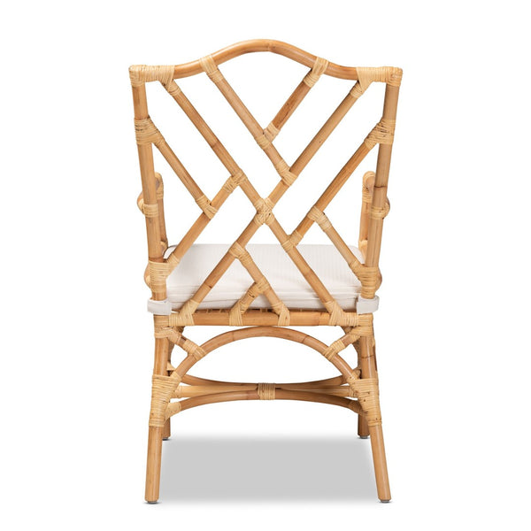 Baxton Studio bali Delta Rattan Dining Chair – Handcrafted Modern Comfort with Sleek Design for Coastal Interiors Delta-Natural-DC