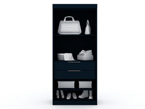 Manhattan Comfort Mulberry Contemporary - Modern Wardrobe/ Armoire/ Closet Tatiana Midnight Blue 118GMC4