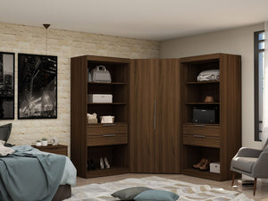 Manhattan Comfort Mulberry Contemporary - Modern Wardrobe/ Armoire/ Closet Brown 118GMC5